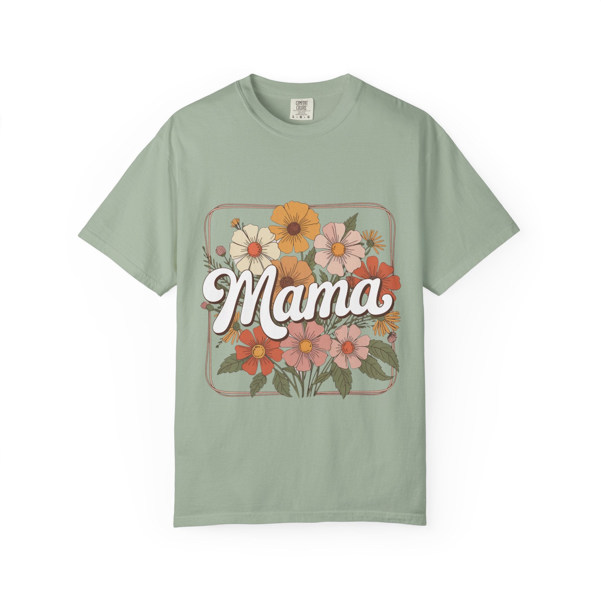 Retro Floral Mama T-Shirt | Vintage Flowers, Mother's Day Tee