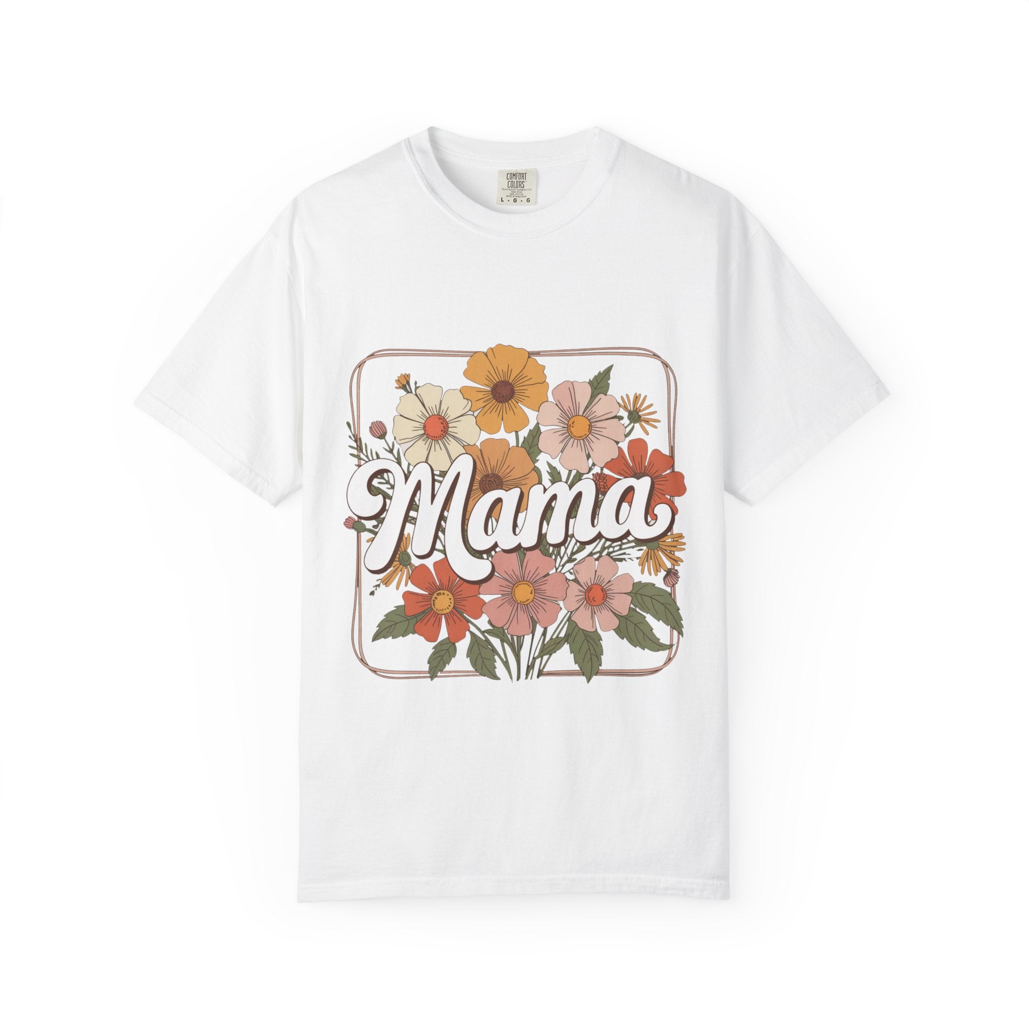 Retro Floral Mama T-Shirt | Vintage Flowers, Mother's Day Tee