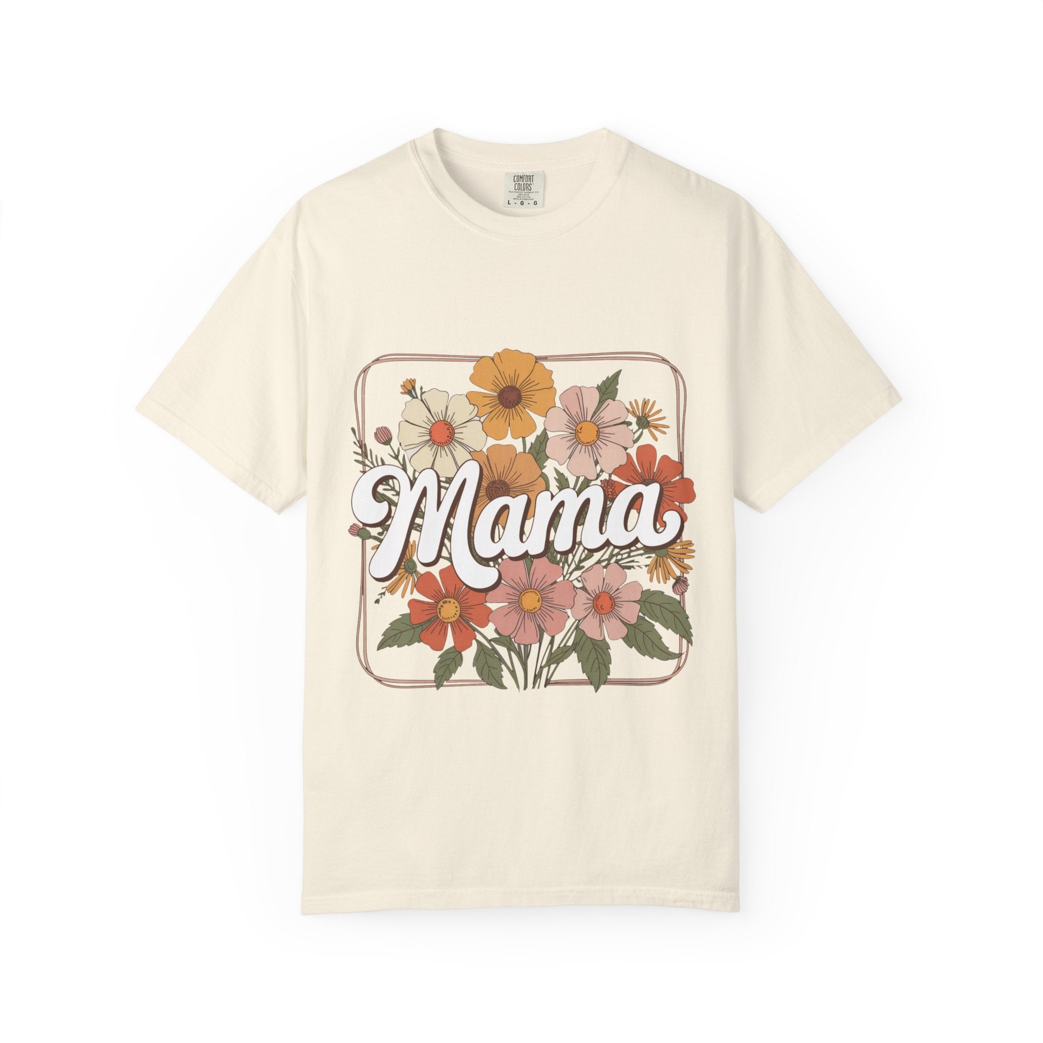 Retro Floral Mama T-Shirt | Vintage Flowers, Mother's Day Tee