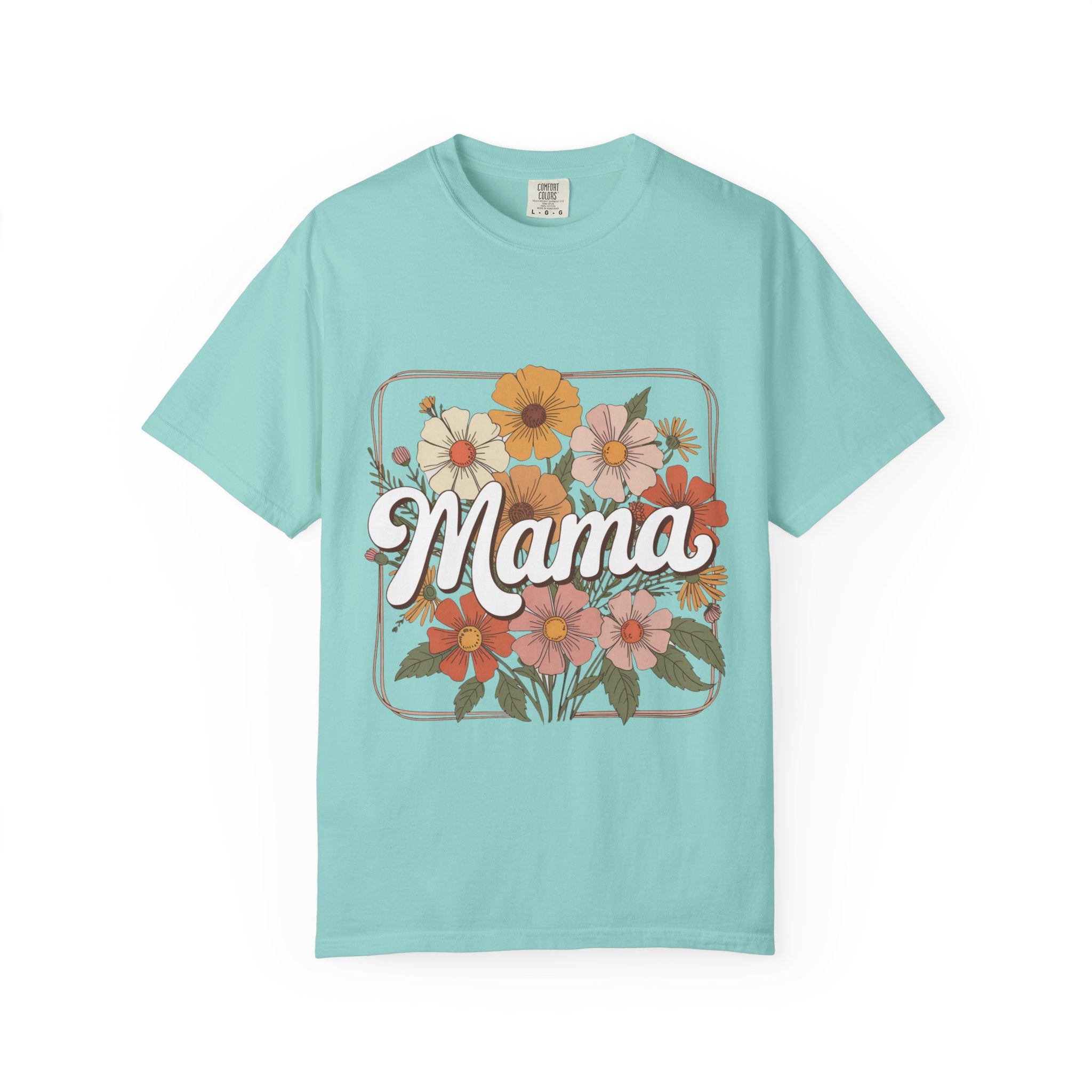 Retro Floral Mama T-Shirt | Vintage Flowers, Mother's Day Tee