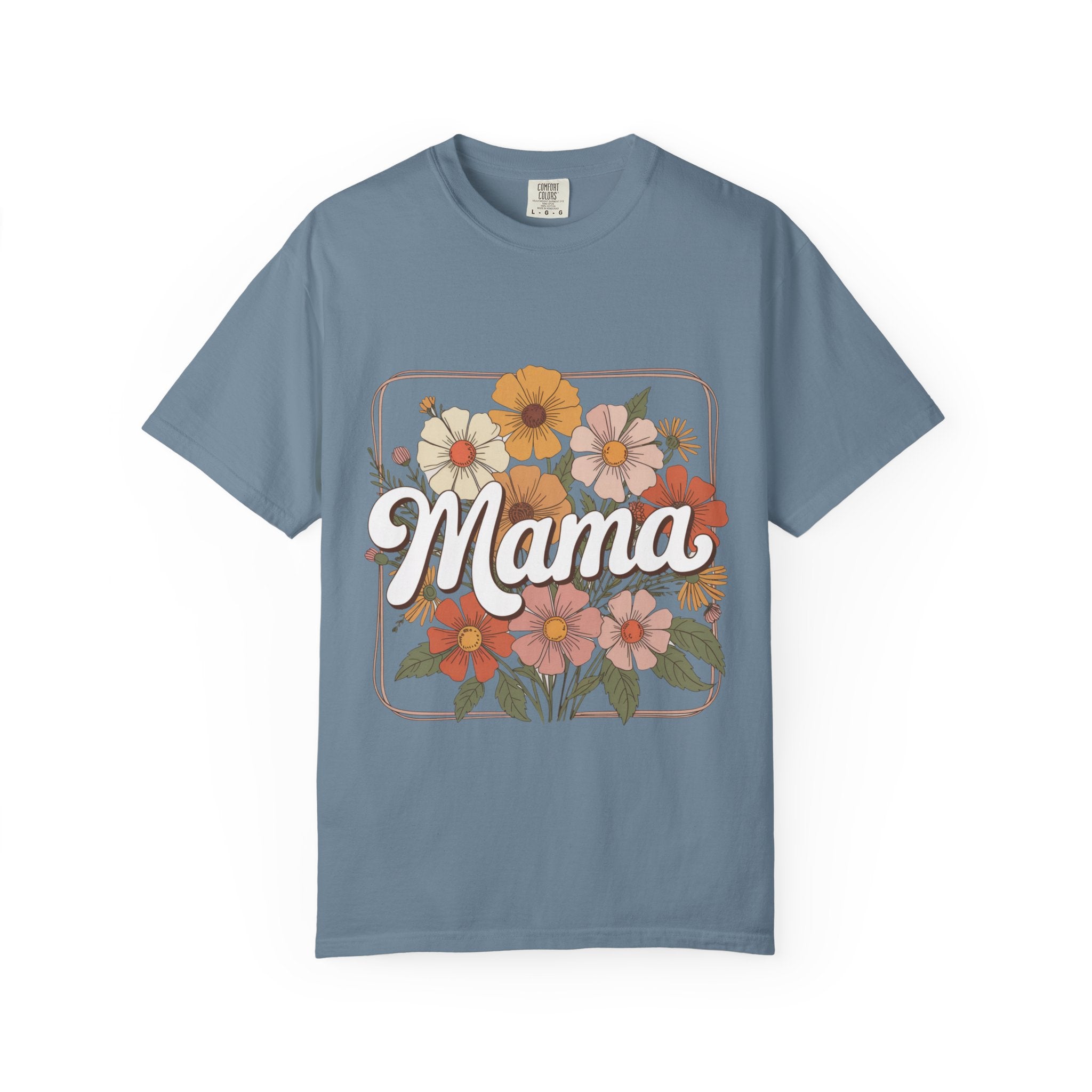 Retro Floral Mama T-Shirt | Vintage Flowers, Mother's Day Tee