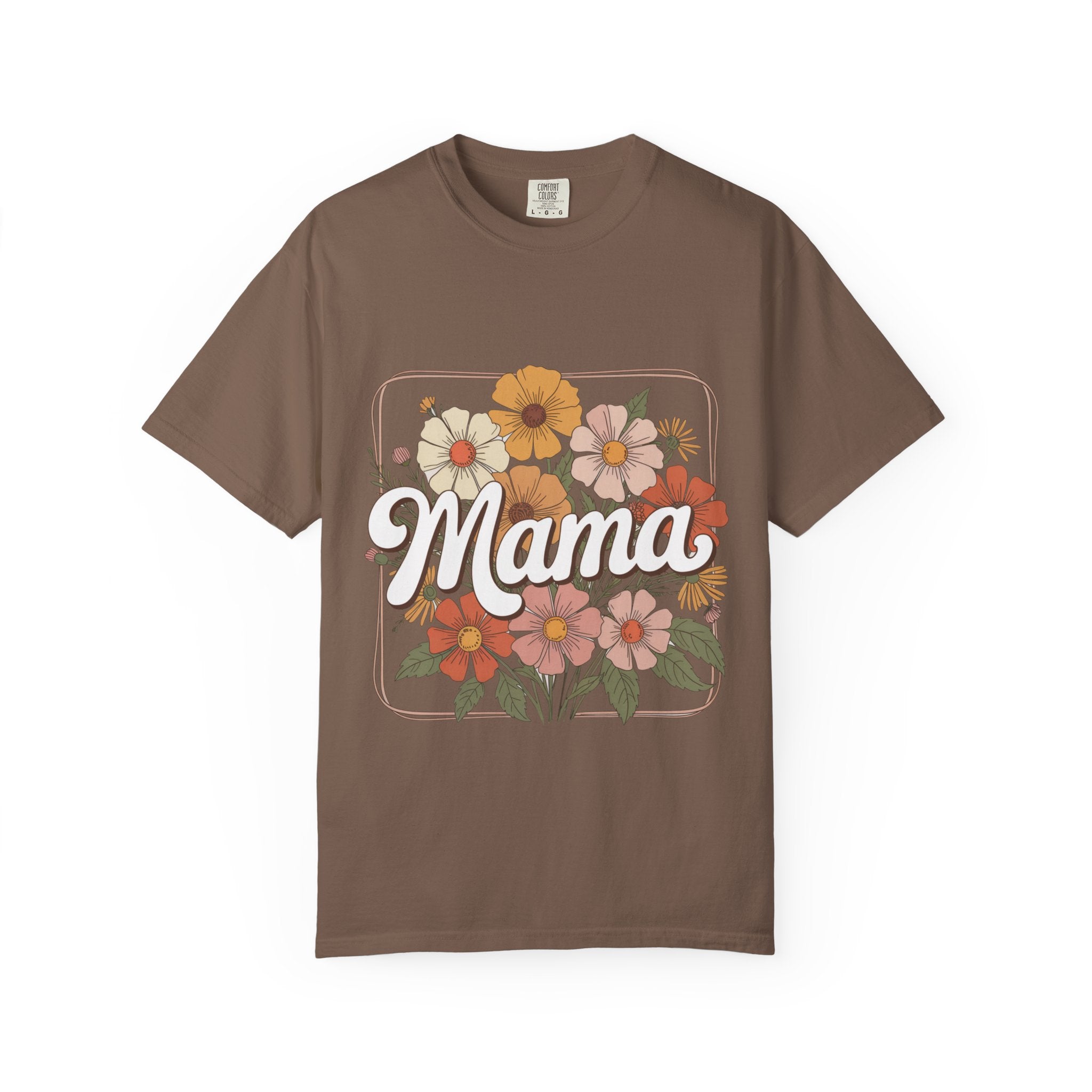Retro Floral Mama T-Shirt | Vintage Flowers, Mother's Day Tee