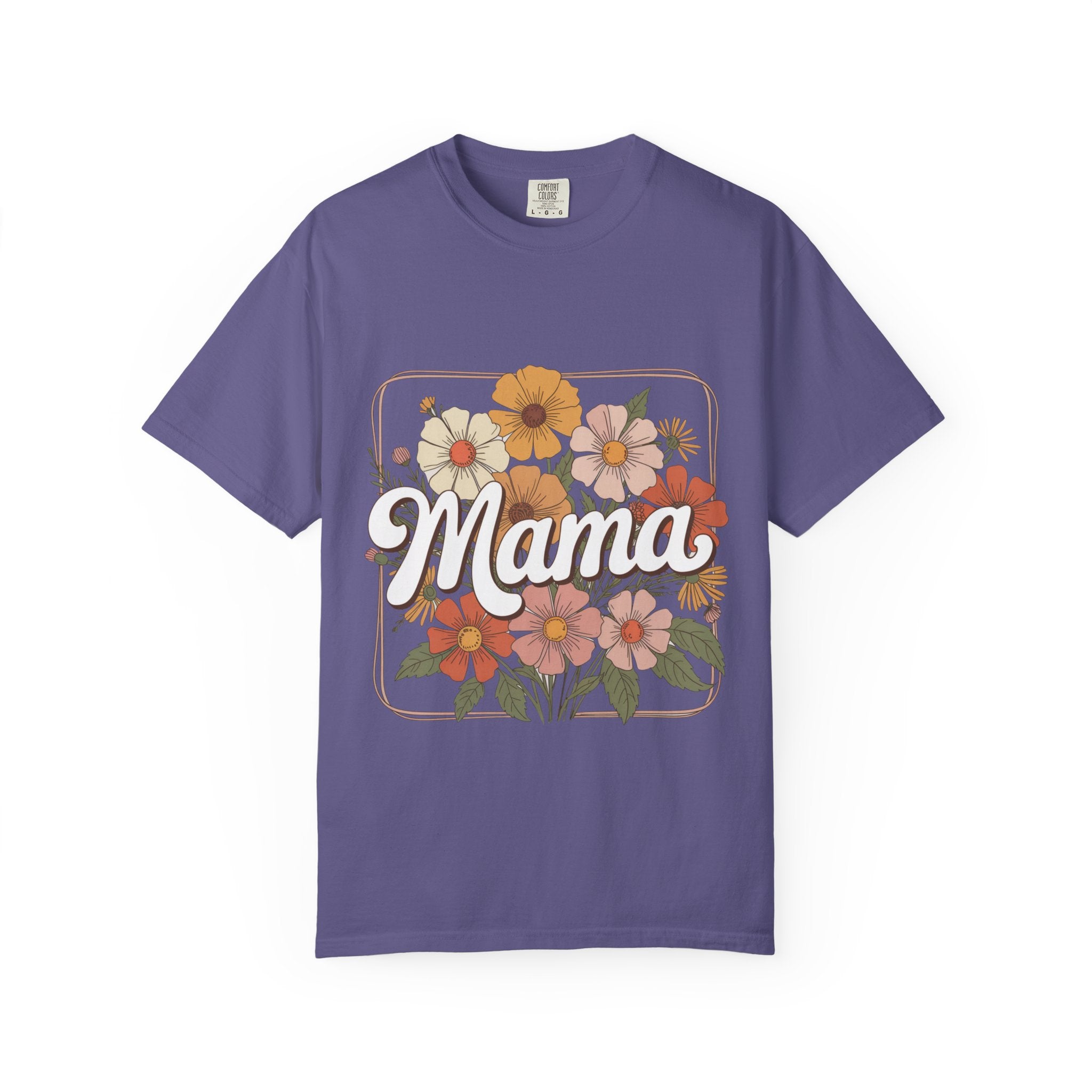 Retro Floral Mama T-Shirt | Vintage Flowers, Mother's Day Tee